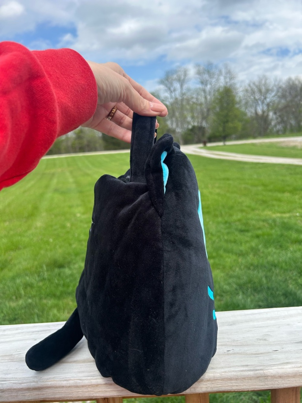 Squishmallows Original Stump the Skeleton Cat-Soft Plush Candy Bucket- Bag Flaw - Picture 7 of 14